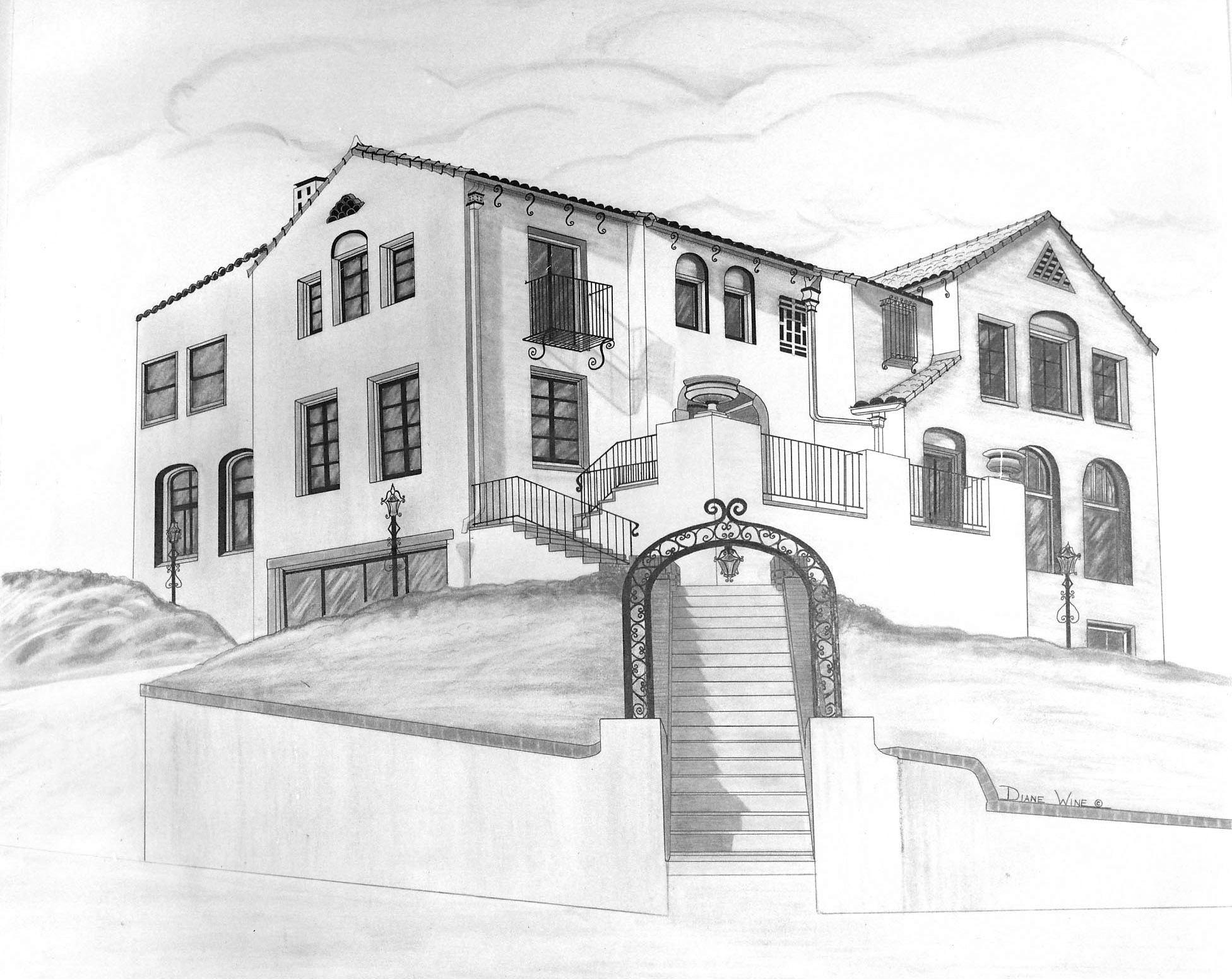 Rendering of Brouillette Hollywood CA Residence